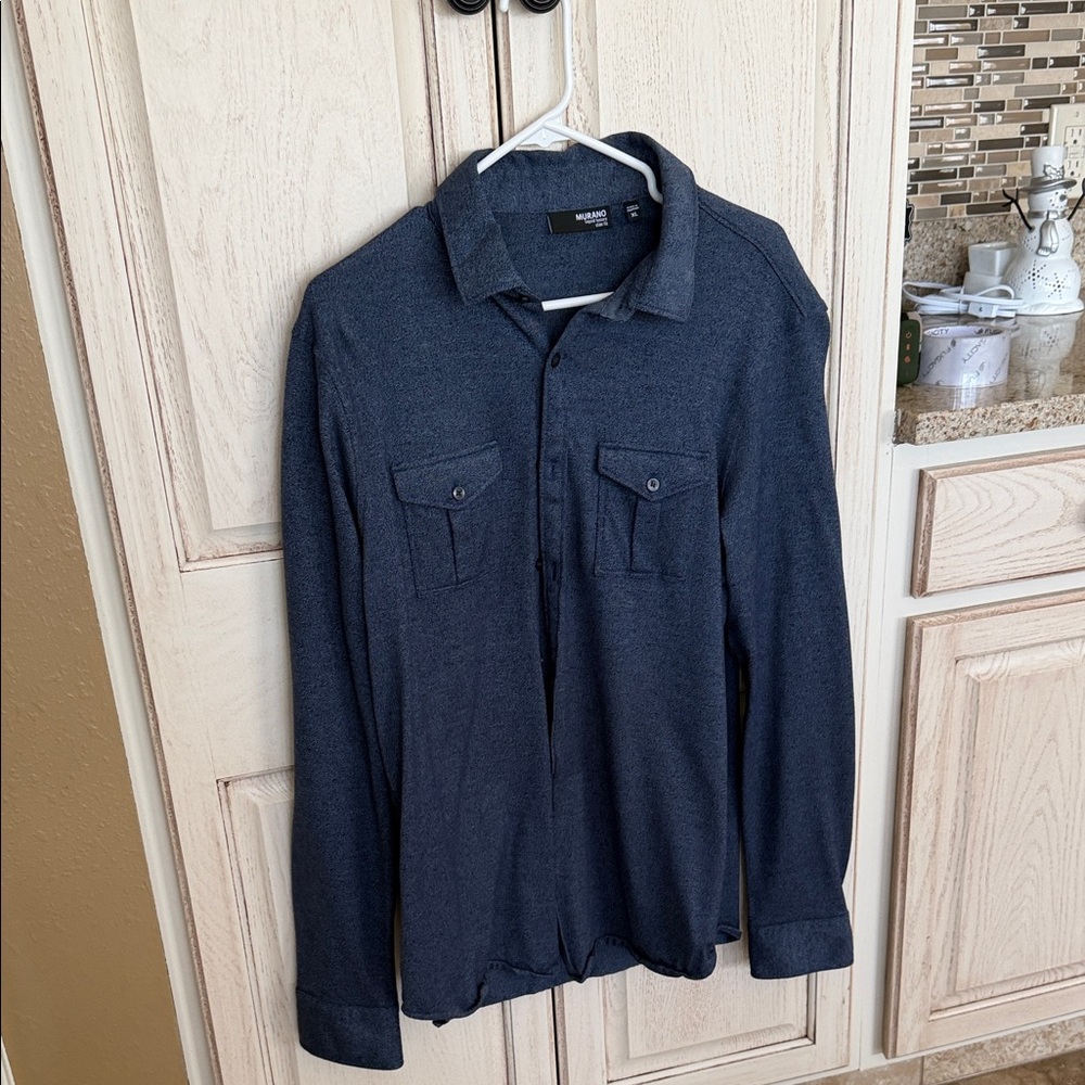 Men’s Murano Blue Slim Fit Shirt